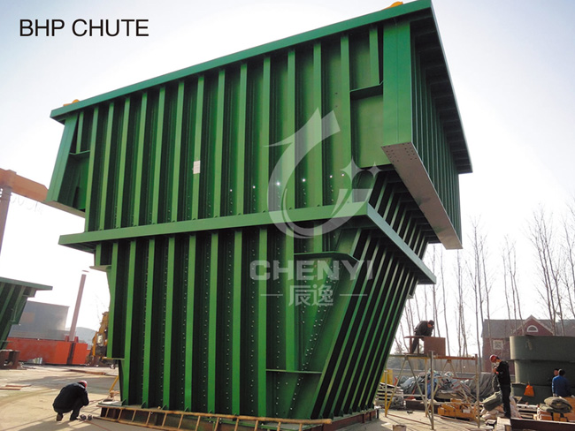 Chute for worsley company belong to Australia BHP iron ore chute