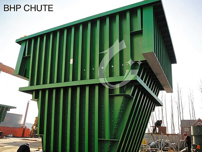 Chute for worsley company belong to Australia BHP iron ore chute