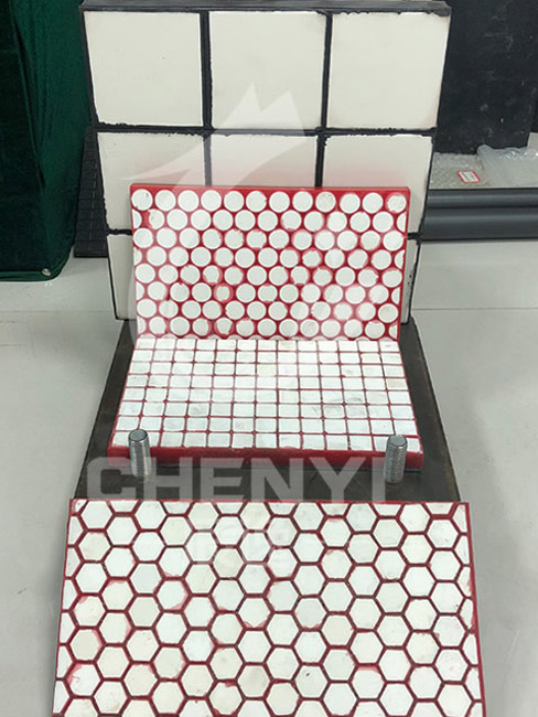 Polyurethane ceramic composite board