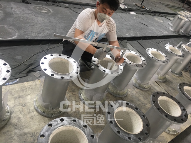 Ceramic lined pipe