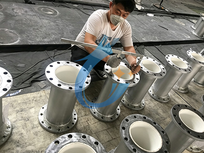 Ceramic lined pipe