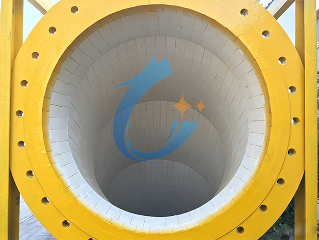 Ceramic lined pipe