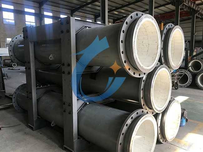 Ceramic lined pipe